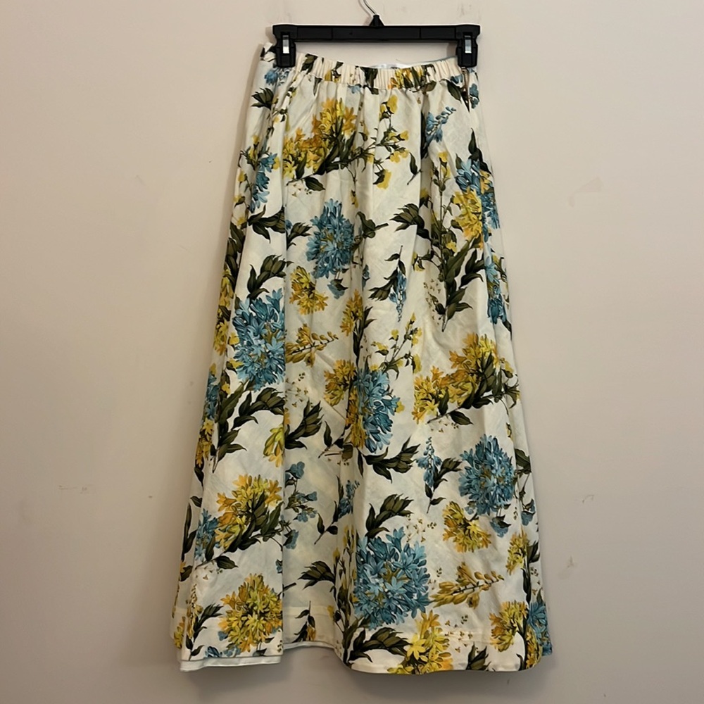 Mestiza New York Convertible Floral and Striped A-Line Skirt New Size Small - Picture 8 of 11